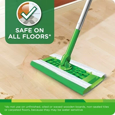 Wet Mops Swiffer Sweeper TRAP + LOCK Wet Mop Cloth, Open Window Fresh, 38/Pack (00742) 7 Wet Mops Swiffer Sweeper TRAP + LOCK Wet Mop Cloth, Open Window Fresh, 38/Pack (00742) - Image 7