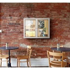 Bulletin Boards & Signs Ghent 4' H X 5' W Enclosed Natural Cork Bulletin Board With Satin Frame, 2 Door (PA24860K) -Deals Locks Store 30CE2E39 7211 4209 AA9FDC1A2A30B764 s7