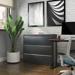 Staples Lateral Files Quill Brand® 3-Drawer Lateral File Cabinet, Locking, Letter/Legal, Charcoal, 42"W (26824D) -Deals Locks Store 45D70892 5928 4027 94CC1007919EDBF9 s7
