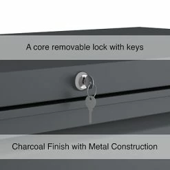 Staples Lateral Files Quill Brand® 3-Drawer Lateral File Cabinet, Locking, Letter/Legal, Charcoal, 42"W (26824D) -Deals Locks Store 833DCE2D 625C 4BD7 8DA62B3757FAB791 s7