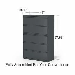Staples Lateral Files Quill Brand® 5-Drawer Lateral File Cabinet, Locking, Letter/Legal, Charcoal, 42"W (26828D) 15 Staples Lateral Files Quill Brand® 5-Drawer Lateral File Cabinet, Locking, Letter/Legal, Charcoal, 42"W (26828D) -Deals Locks Store 8D71595C F62F 41E4 AF083AFCB36B2B9B s7