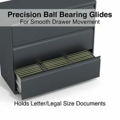 Staples Lateral Files Quill Brand® 3-Drawer Lateral File Cabinet, Locking, Letter/Legal, Charcoal, 42"W (26824D) -Deals Locks Store 93BA71D2 BBD9 415F 9301955D64FA28A5 s7