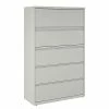 Staples Lateral Files Quill Brand® Commercial 5 File Drawers Lateral File Cabinet, Locking, Gray, Letter/Legal, 42"W (21749D)
