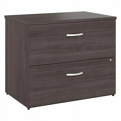 File Cabinets Bush Business Furniture Studio A 2-Drawer Lateral File Cabinet, Locking, Letter/Legal, Storm Gray, 36" (SDF136SGSU-Z) 1 File Cabinets Bush Business Furniture Studio A 2-Drawer Lateral File Cabinet, Locking, Letter/Legal, Storm Gray, 36" (SDF136SGSU-Z)
