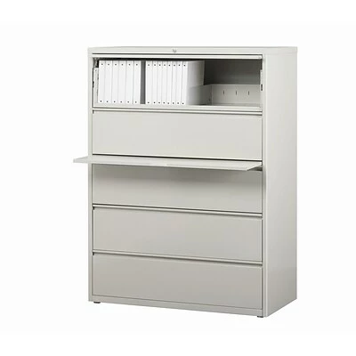 Staples Lateral Files Quill Brand® Commercial 5 File Drawers Lateral File Cabinet, Locking, Gray, Letter/Legal, 42"W (21749D) 9 Staples Lateral Files Quill Brand® Commercial 5 File Drawers Lateral File Cabinet, Locking, Gray, Letter/Legal, 42"W (21749D) - Image 9