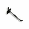 Azar® Pegboard Display Accessories Azar® 4" X 0.287"(Dia) Pegboard Locking Hooks, Black, 25/Pack