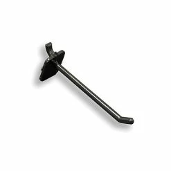 Azar® Pegboard Display Accessories Azar® 4" X 0.287"(Dia) Pegboard Locking Hooks, Black, 25/Pack