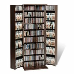 Deals Locks Store 4 Media Storage Cabinets Prepac™ Grande Locking Media Storage Cabinet With Shaker Doors, Espresso