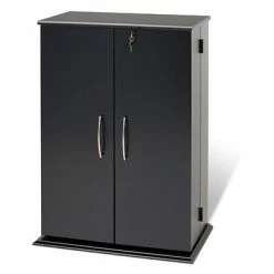 Media Storage Cabinets Prepac™ Locking Media Storage Cabinet, Black (BVS-0136)