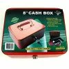 Stalwart™ Key Lock Cash Boxes Trademark Global® Stalwart™ 8" Key Lock Cash Box With Coin Tray; Red