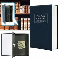 Trademark Global Trademark Global® Executive Safes Dictionary Diversion Book Safe With Key Lock, Black