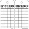 National Marker Lock Out Tags Accident Prevention Tags; Inspection Record, 6X3, Unrip Vinyl, 25/Pk