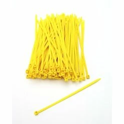 Cable Ties Mutual Industries Nylon Locking Ties, 7', Yellow, 100/Pack