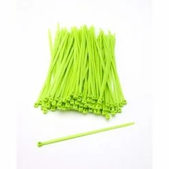 Cable Ties Mutual Industries Nylon Locking Ties, 7', Neon Green, 100/Pack