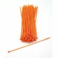 Cable Ties Mutual Industries Nylon Locking Ties, 11', Neon Orange, 100/Pack