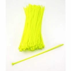 Cable Ties Mutual Industries Nylon Locking Ties, 11', Neon Yellow, 100/Pack