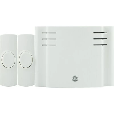 Door Accessories GE 19297 Battery Operated 8 Melody Door Chime With 2 Push Buttons 1 Door Accessories GE 19297 Battery Operated 8 Melody Door Chime With 2 Push Buttons