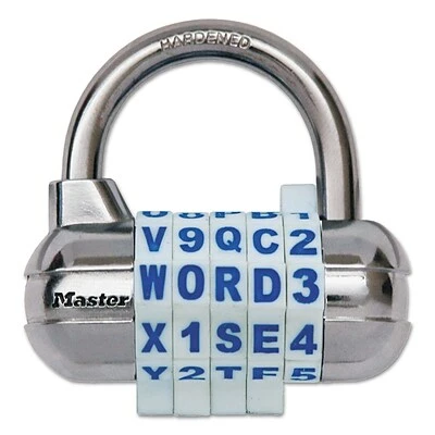 Master Lock® Combination Padlock Master Lock Password Plus Combination Lock, Silver 2 Master Lock® Combination Padlock Master Lock Password Plus Combination Lock, Silver - Image 2