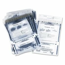 Deals Locks Store 12 Cash Handling PM Company Disposable Dual Deposit Bag, Plastic, Clear, 11" X 15", 100/Pk