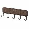 Key Cabinet InterDesign Twillo Key Rack Organizer For Entryway, Kitchen, Wall Mount, Bronze (95770)