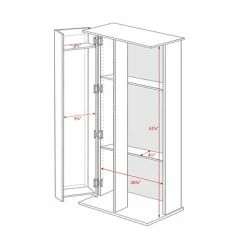 Media Storage Cabinets Prepac™ Grande Locking Media Storage Cabinet With Shaker Doors, Espresso 5 Media Storage Cabinets Prepac™ Grande Locking Media Storage Cabinet With Shaker Doors, Espresso -Deals Locks Store m003905287 s7