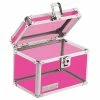 Index Card Files Vaultz®, Locking 4" X 6" Index Card Box, Acrylic Pink (VZ00208)