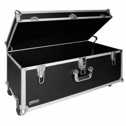Storage Boxes Vaultz® Locking Extra-Large Storage Chest With Wheels, Black (VZ00355)