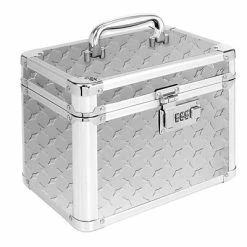 File Storage Vaultz® Locking Garage Box, Silver Treadplate (VZ00715)