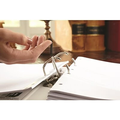 Binders Bindertek Premium 3" 2-Ring Non-View Binder, Dark Grey (EFN-DG) 2 Binders Bindertek Premium 3" 2-Ring Non-View Binder, Dark Grey (EFN-DG) - Image 2