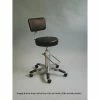 Medical Stools Brandt Hydraulic Surgeon Stool With Backrest With Backrest, Navy (15512NAVY)
