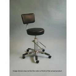 Medical Stools Brandt Hydraulic Surgeon Stool With Backrest With Backrest, Navy (15512NAVY)