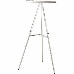 National Industries For The Blind Easels National Industries Display Tripod Easel, Silver (7520014567876)