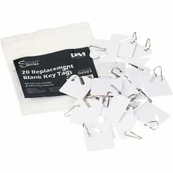Auto Service Key Tags SecurIt Replacement Keytags, 20 Blank Tags, White -Deals Locks Store s0231667 s7