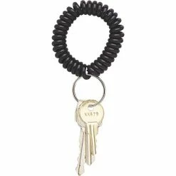 Key Control Staples® Key Ring Wrist Coil, Black, 5/Pack (22156)