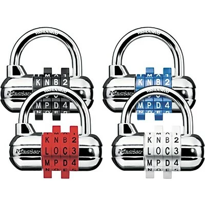 Master Lock® Combination Padlock Master Lock Password Plus Combination Lock, Silver 1 Master Lock® Combination Padlock Master Lock Password Plus Combination Lock, Silver