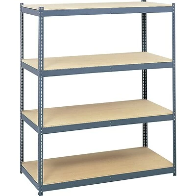 Safco 4-Shelves Steel Pack Archival Shelving, 69", Gray (5260) 1 Safco 4-Shelves Steel Pack Archival Shelving, 69", Gray (5260)