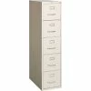 Staples Vertical File Cabinets Quill Brand® Commercial 5 File Drawer Vertical File Cabinet, Locking, Putty/Beige, Letter, 26.5"D (20069D)