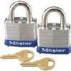 Master Caster Master Lock® High-Security Padlocks, Large, 2/Pack (Keyed Alike)