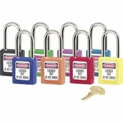 Master Lock® Padlocks Master Lock® 410 Lightweight Xenoy Safety Lockout Padlock, Red, 6/Pack