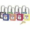 Master Lock® Padlocks Master Lock® 410 Safety Series™ Lightweight Xenoy Thermoplastic Safety Padlock, 6 Pin, Orange
