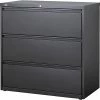 Staples Lateral Files Quill Brand® 3-Drawer Lateral File Cabinet, Locking, Letter/Legal, Charcoal, 42"W (26824D)