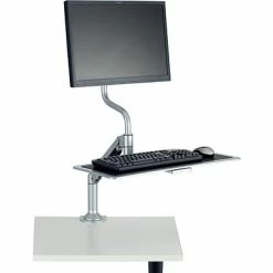 Sit & Stand Desks Safco Desktop Sit/Stand Workstation, Steel (2130SL)