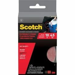 Hook And Loop Fasteners Scotch® Extreme Fasteners, Clear, 1" X 4'