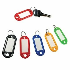 Key Control Honeywell Colored KeyTags, Assorted Colors, 20/Pack (6220)