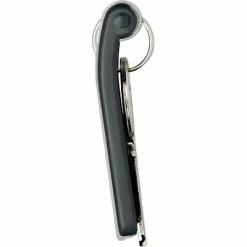 Durable Auto Service Key Tags Key Tags With Paper Inserts For Locking Key Cabinets, Black, 6/Pk