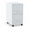 Vertical Files Quill Brand® 2-Drawer Light Duty Vertical File Cabinet, Locking, Letter, Gray, 18" (24363)