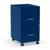 Vertical Files Quill Brand® 2-Drawer Light Duty Vertical File Cabinet, Locking, Letter, Blue, 18" (24362)