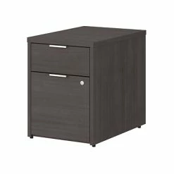File Cabinets Bush Business Furniture Jamestown 2-Drawer Vertical File Cabinet, Locking, Letter/Legal, Storm Gray, 23.66" (JTF116SGSU)