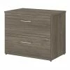 File Cabinets Bush Business Furniture Office 500 2-Drawer Lateral File Cabinet, Locking, Letter/Legal, Modern Hickory, 35.67" (OFF136MHSU)