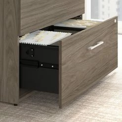 File Cabinets Bush Business Furniture Office 500 2-Drawer Lateral File Cabinet, Locking, Letter/Legal, Modern Hickory, 35.67" (OFF136MHSU) -Deals Locks Store sp101402892 s7